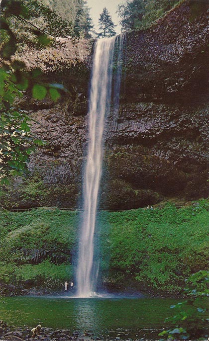 South Falls as seen in 1906 (postcard)