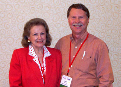 Tonie Nathan with fellow Libertarian and world traveler  Don Parrish. From https://www.donparrish.com